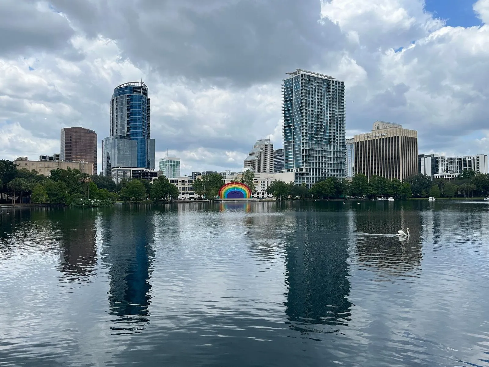 Lake Eola and the Orlando skyline